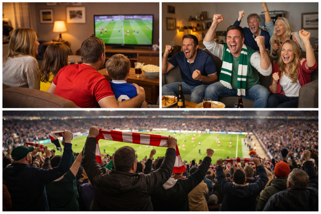 various football related scenes